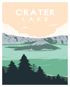 Crater Lake National Park Art Print / Poster