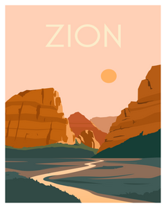 Zion National Park Art Print / Poster