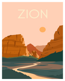 Zion National Park Art Print / Poster