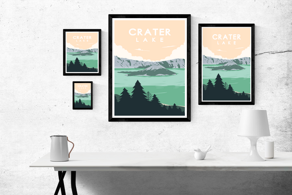 Crater Lake National Park Art Print / Poster