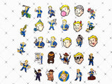 Fallout & Vault Boy 29pc Sticker Set
