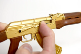 Gold AK 47 Miniature Model
