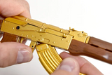 Gold AK 47 Miniature Model