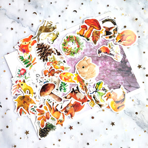 Woodland Critters & Vibrant Foliage 45pc Sticker Set