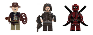 Indiana Jones John Wick & Deadpool