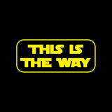 This Is The Way - Mandalorian Baby Yoda Decal