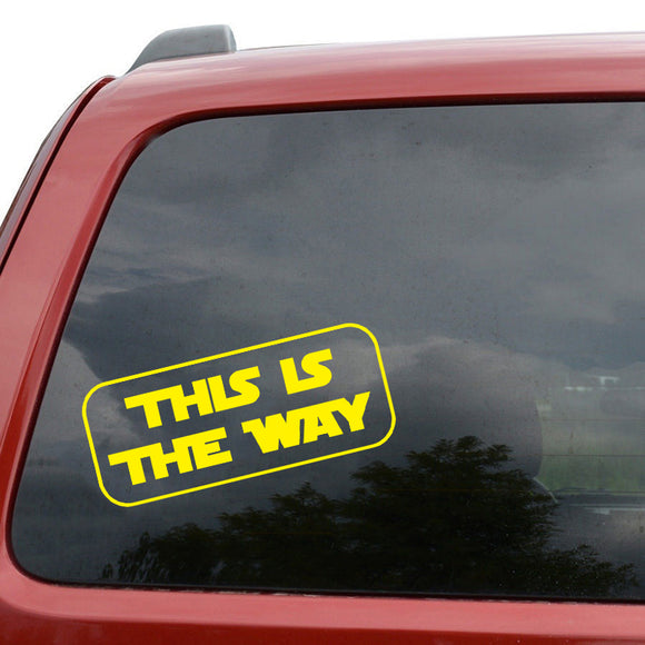 This Is The Way - Mandalorian Baby Yoda Decal