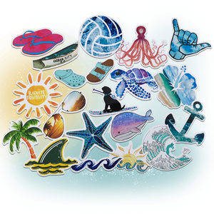 Hawaiian Ocean & VSCO Style 50pc Sticker Set