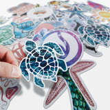 Hawaiian Ocean & VSCO Style 50pc Sticker Set