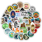 Camping & Outdoor 50pc Sticker Set