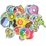 Pokemon Gym Badges 33pc Sticker Set