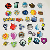 Pokemon Gym Badges 33pc Sticker Set