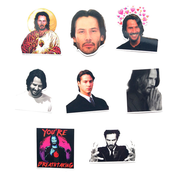 Keanu Reeves / You're Breathtaking 8pc Sticker Set