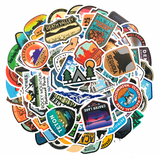 National Parks 100pc Sticker Set