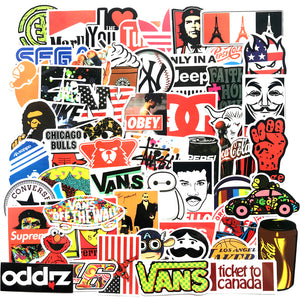 Pop Culture & Brands 60pc Sticker Set #1
