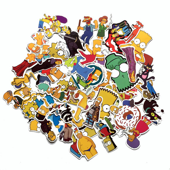 The Simpsons 50pc Sticker Set
